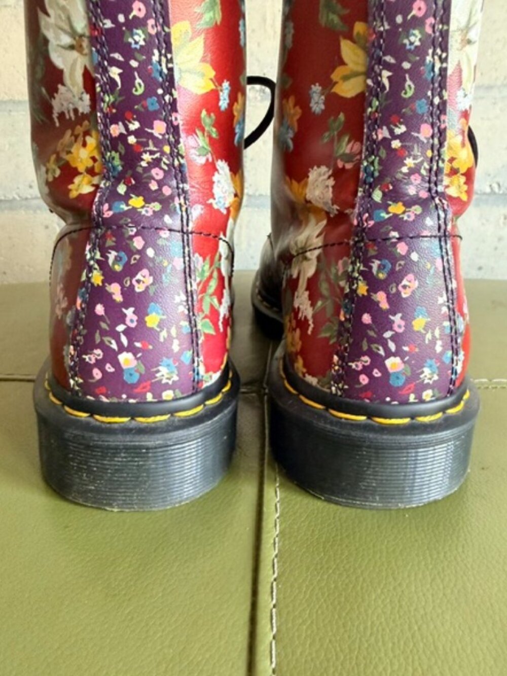Dr. Martens 1460 Pascal floral boots size US W 11 / UK 9 GUC - Picture 7 of 12